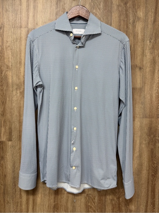 Other - NWOT Eton Long Sleeve Button Down Geometric Pattern